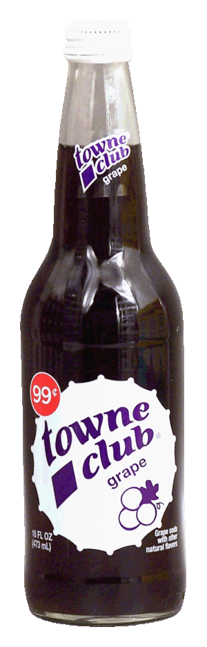 towne club grape soda with other natural flavors 16 fluid ounce