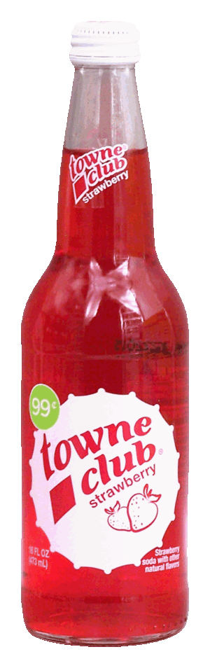 towne club strawberry soda with other natural flavors 16 fluid ounce