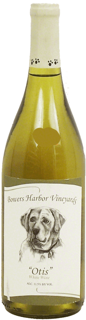 Bowers Harbor Vineyards Otis white wine of Paw Paw Michigan, 11.5% alc. by vol. 750 milliliter