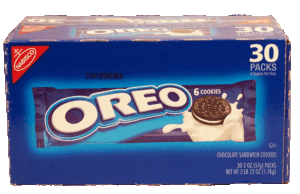 Oreo chocolate creme filled cookies, 30 2-ounce packs 60 ounce