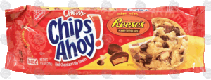 Nabisco Chips Ahoy! chewy chocolate chip cookies made with reese's peanut butter cups 9.5 ounce