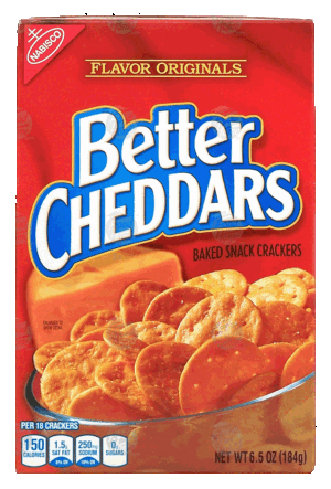 Nabisco Better Cheddars baked snack crackers 6.5 ounce