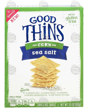 Nabisco Good Thins sea salt corn & rice snacks 3.5 ounce