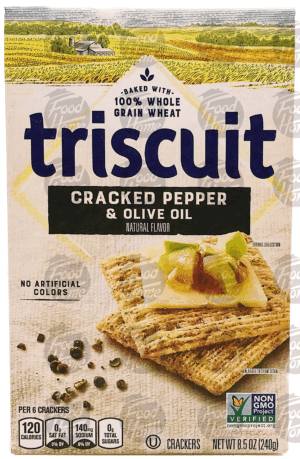 Nabisco Triscuit cracked pepper & olive oil flavor crackers 8.5 ounce