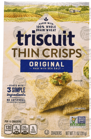 Triscuit Thin Crisps orginial triscuit crackers, box 7.1 ounce