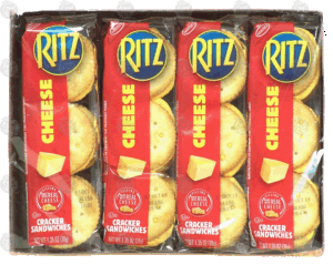 Nabisco Ritz crackers w/Real Cheese 8 Ct Single Serve 10.8 ounce
