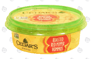Cedar's roasted red pepper hommus 8 ounce