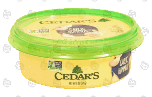 Cedar's garlic hommus 8 ounce