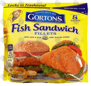 Gorton's fish sandwich fillets, 8 fillets 18.3 ounce