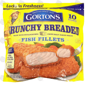 Gorton's crunchy breaded fish fillets, 10 fillets 19 ounce