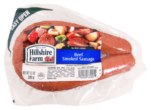 Hillshire Farm beef smoked sausage 12 ounce