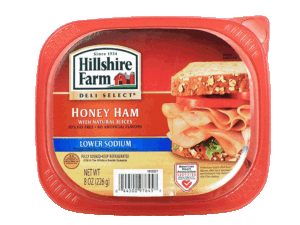 Hillshire Farm Deli Select lower sodium honey ham, ultra thin sliced 8 ounce
