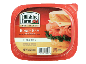 Hillshire Farm Deli Select honey ham, ultra thin 9 ounce
