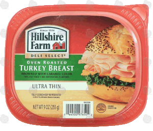 Hillshire Farm Deli Select oven roasted turkey breast, ultra thin 9 ounce