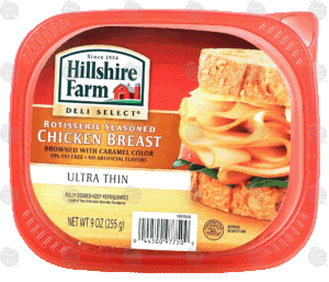 Hillshire Farm Deli Select rotisserie seasoned chicken breast, ultra thin 9 ounce