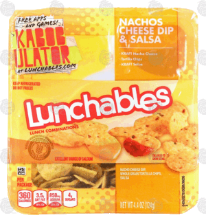 Oscar Mayer Lunchables nachos; cheese dip & salsa 4.4 ounce