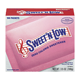 Sweet 'N Low Sweetener 100 Ct 3.5 ounce