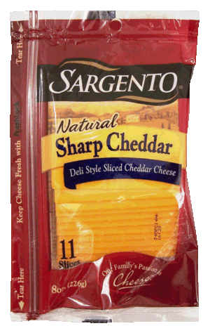 Sargento(R) Natural Deli Style Sharp Cheddar Thin Slices 11 Ct 8 ounce