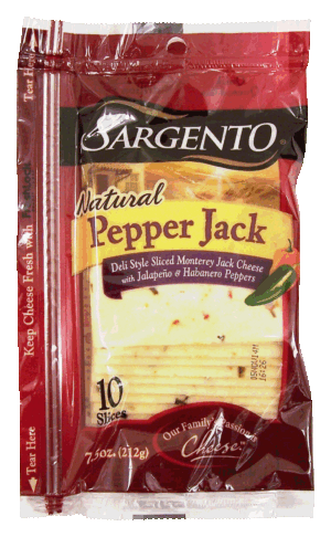 Sargento(R) Natural Deli Style Pepper Jack Thin Slices 10 Ct 7.5 ounce