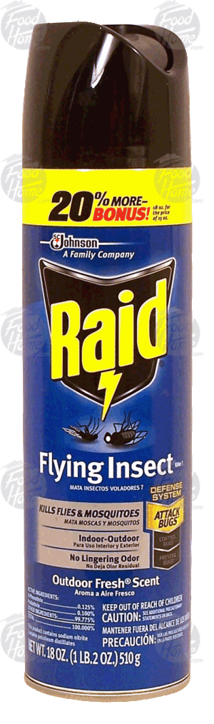 Raid flying insect killer, outdoor fresh scent 18 ounce