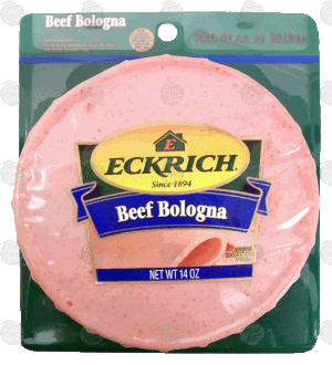 Eckrich beef bologna 14 ounce