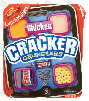 Armour Lunch Makers cracker crunchers, chicken 2.6 ounce