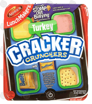 Armour Lunch Makers cracker crunchers, turkey 2.6 ounce