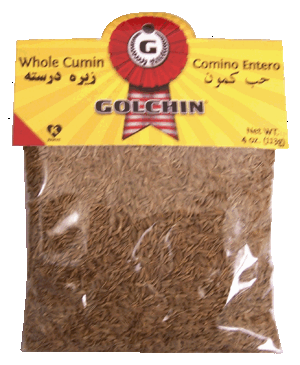 Golchin whole cumin, comino entero 4 ounce