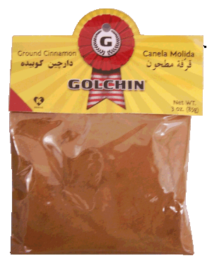 Golchin ground cinnamon, canela molida 3 ounce