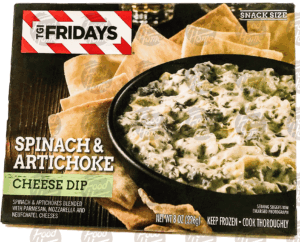 T.G.I. Friday's spinach & artichoke cheese dip, snack size 8 ounce