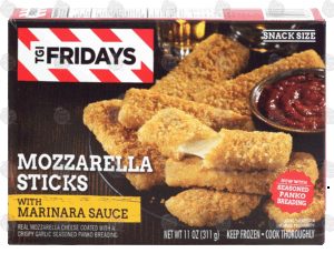 T.G.I. Friday's mozzarella sticks with marinara sauce, snack size 11 ounce