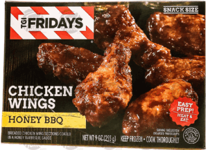 T.G.I. Friday's honey bbq chicken wings, snack size 9 ounce
