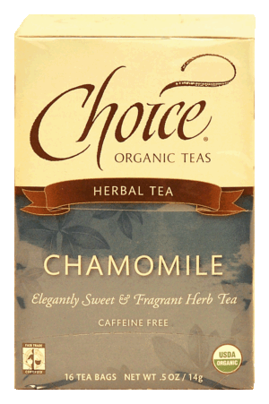 Choice chamomile organic herbal tea, 16-bags 0.5 ounce