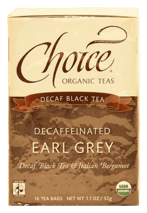 Choice Earl Grey decaffeinated black tea & italian bergamot, 16-bags 1.1 ounce