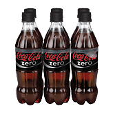 Coca-Cola Zero Cola .5 L 6 pack