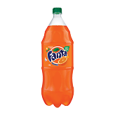 Fanta orange flavored soda, caffeine free 2