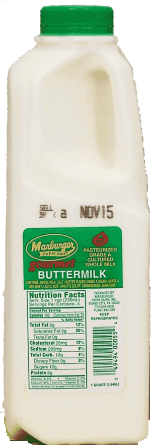 Marburger buttermilk, gourmet 1 quart