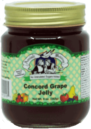 Amish Wedding concord grape jelly, no granulated sugars added 9 ounce