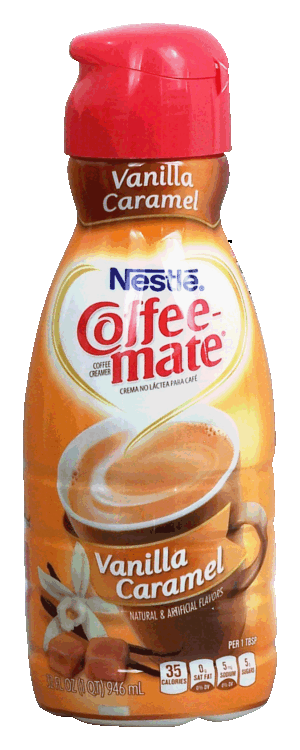 Nestle Coffee-mate vanilla caramel flavored liquid coffee creamer 32 fluid ounce