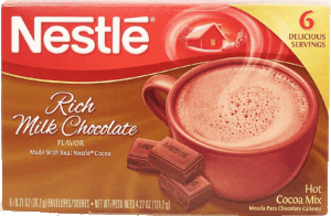 Nestle rich milk chocolate flavor hot cocoa mix, 6 .71-oz. envelopes 4.27 ounce