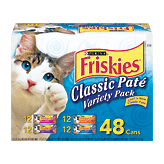 Friskies Wet Cat Food Original Loaf Variety Pack 48 count
