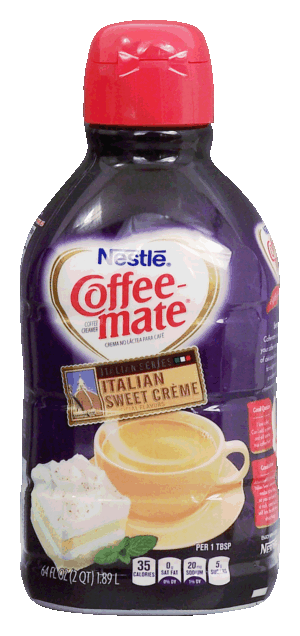 Nestle Coffee-mate italian sweet creme liquid coffee creamer 64 fluid ounce