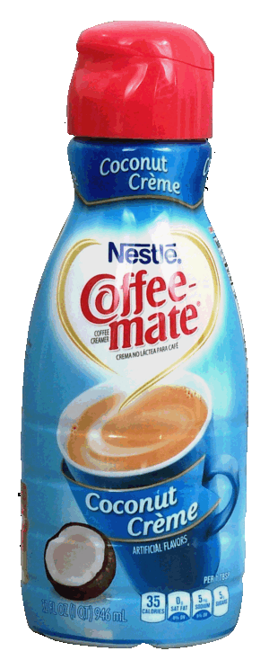 Nestle Coffee-mate coconut creme flavored liquid coffee creamer 32 fluid ounce