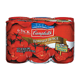 Campbell's tomato juice, 6 5.5-fl. oz. cans 6 pack