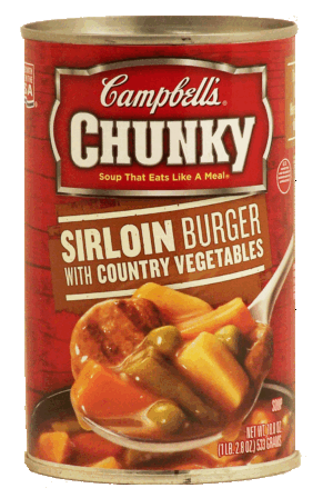 Campbell's sirloin burger with vegetables chunky soup 18.8 ounce