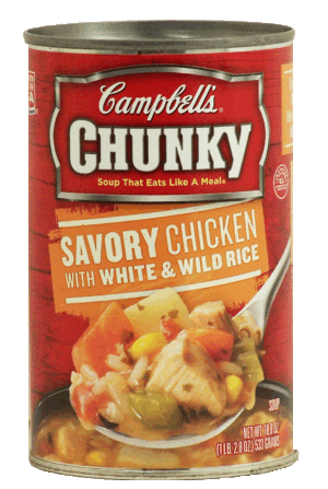 Campbell's Chunky savory chicken with white and wild rice soup that eats like a meal 18.8 ounce