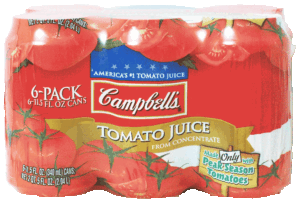 Campbell's tomato juice from concentrate, 6-11.5 fl. oz. cans 6 count