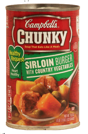 Campbell's Chunky sirloin burger with country vegetables, healthy request 18.8 ounce