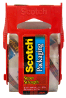 Scotch Heavy Duty clear tape with cutter on roll, 2 x 800 in. 1 count