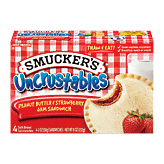 Smucker's Uncrustables peanut butter & strawberry jam sandwich, 4 count 8 ounce